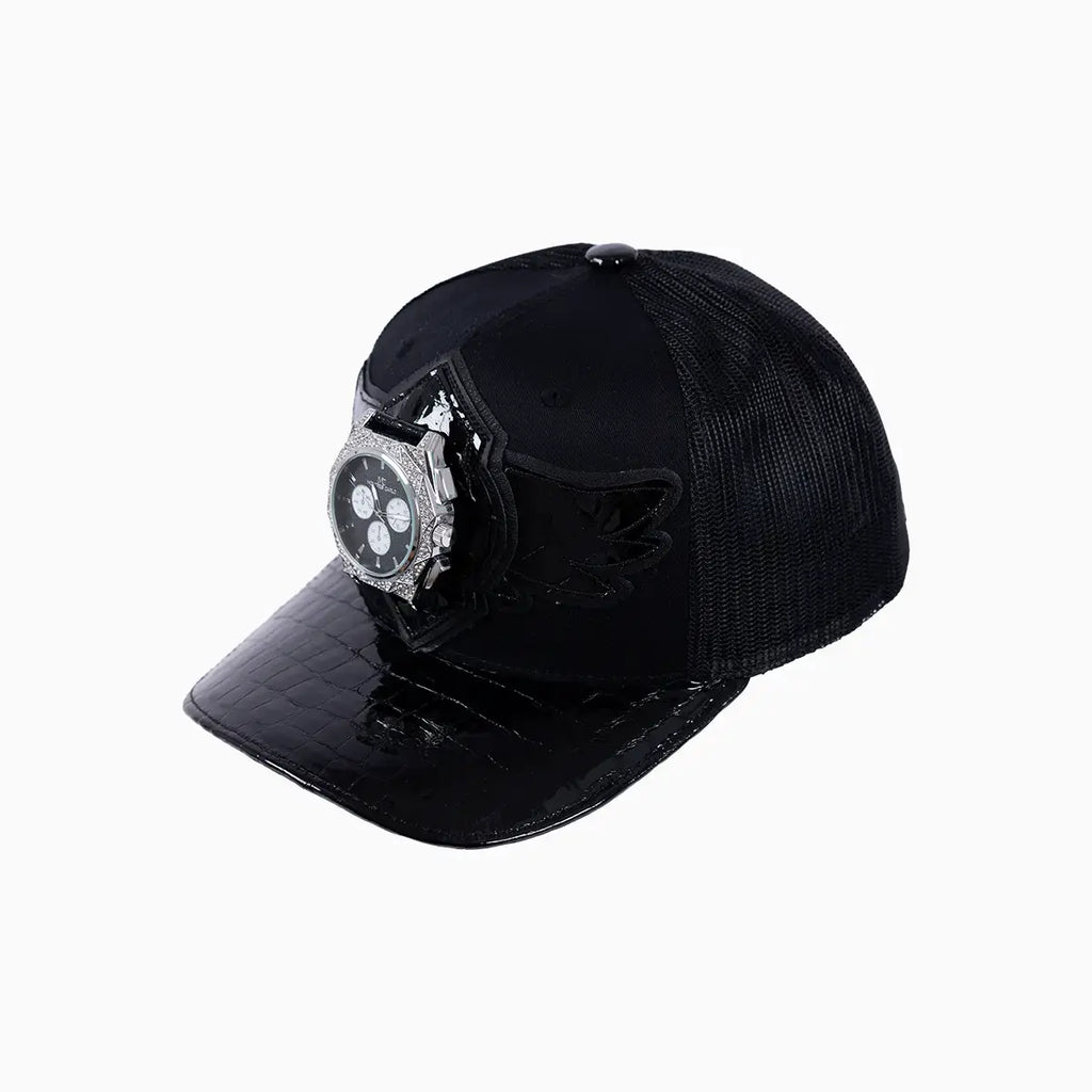 Casquette de camionneur en laine Breyer's Buck 50 avec visière en cuir