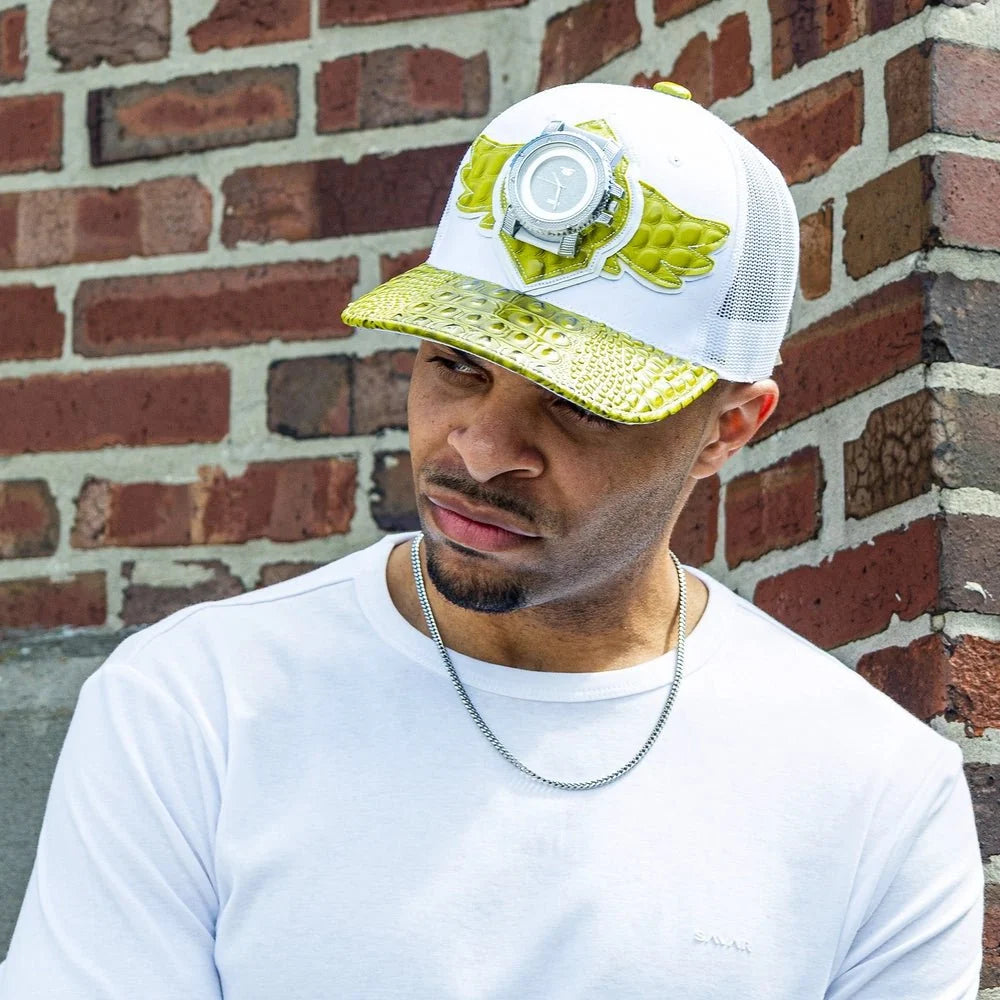 Gorra Trucker de Lana Breyer's Buck 50 con Visera de Cuero