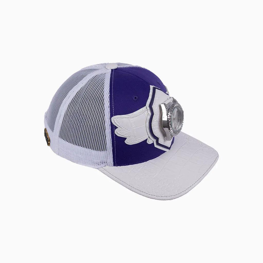 Gorra de camionero Breyer's Buck 50 de lana con visera de cuero