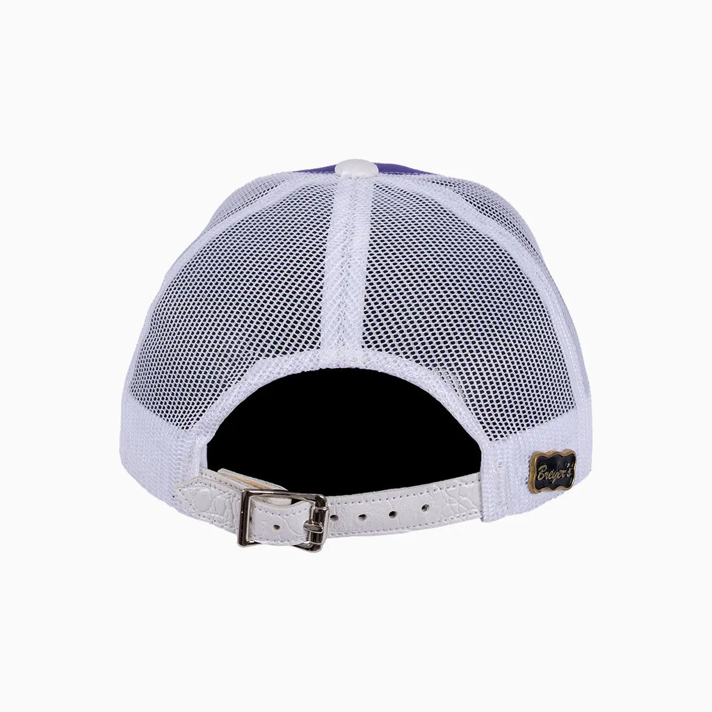 Gorra de camionero Breyer's Buck 50 de lana con visera de cuero