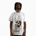 T-shirt à manches courtes avec motif tête de mort As de pique pour homme