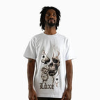 T-shirt à manches courtes avec motif tête de mort As de pique pour homme