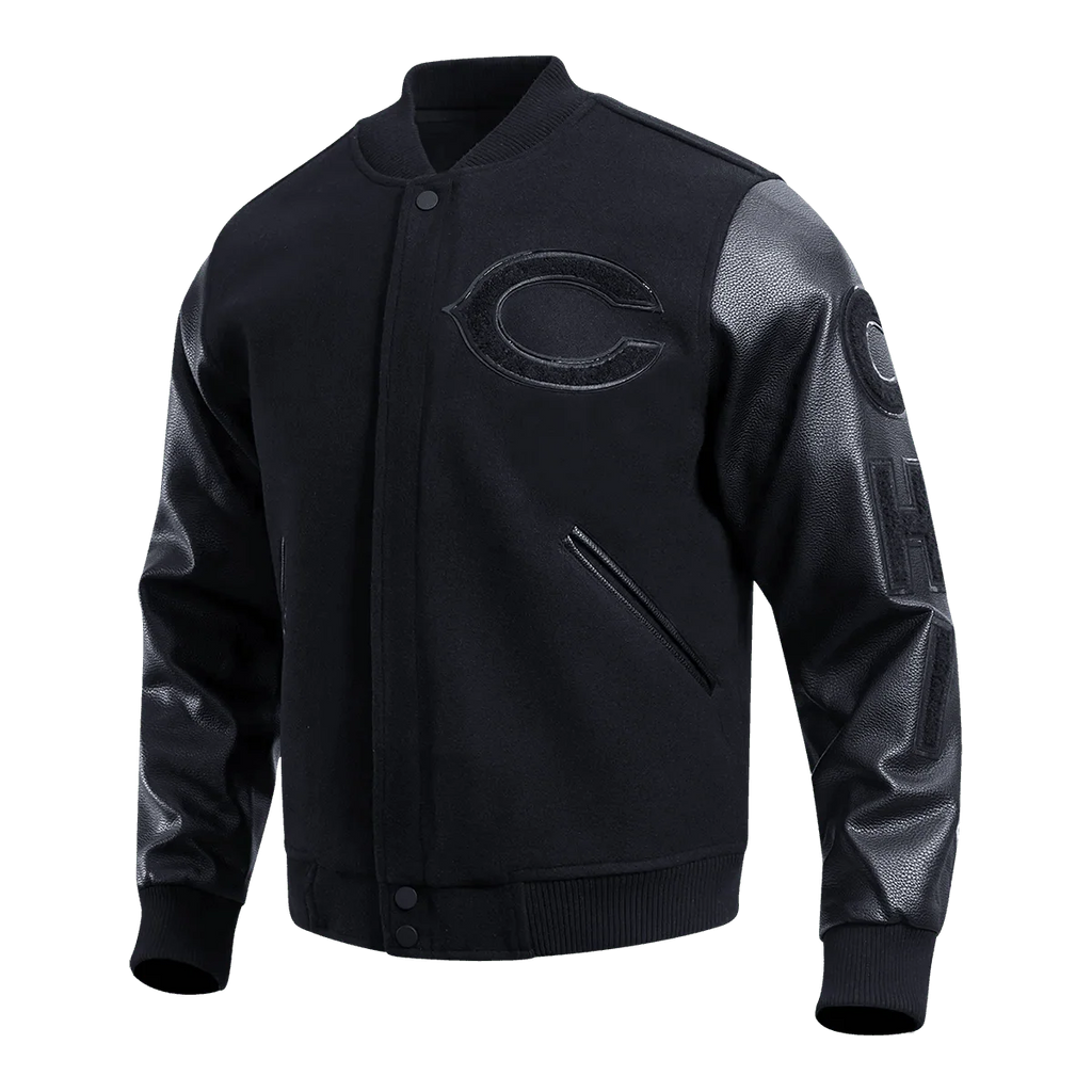 Men's Chicago Bears Triple Logo Varsity Jacket