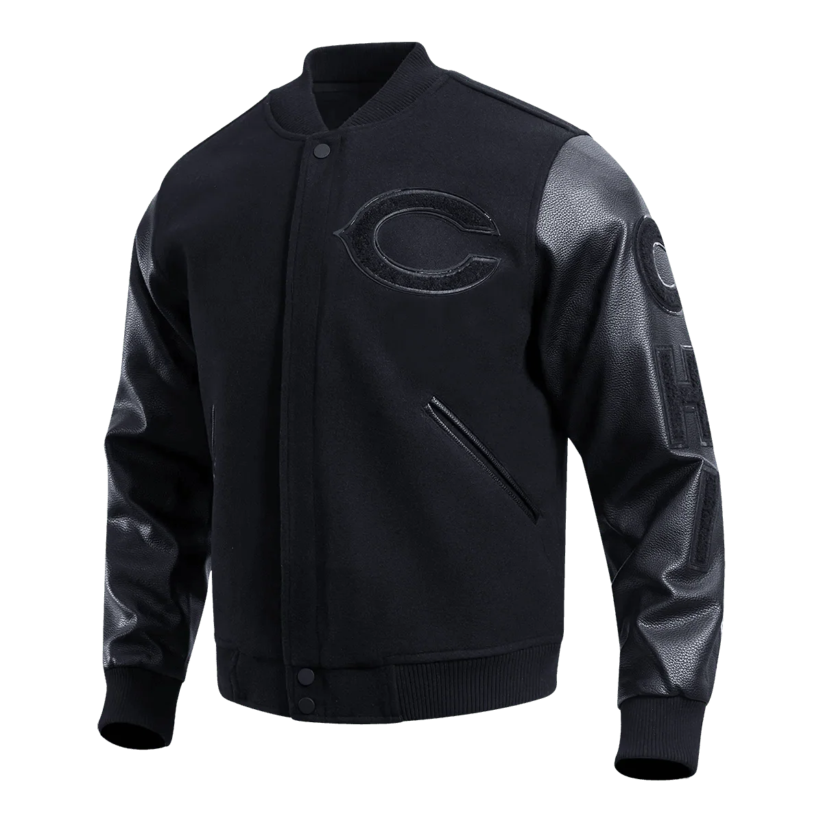 Chaqueta universitaria triple logo Chicago Bears para hombre