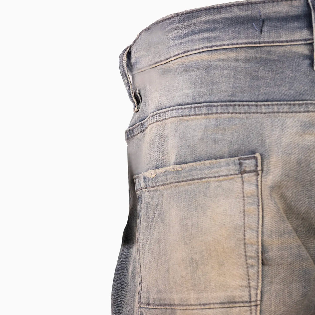 Pantalon en jean pour homme Ross Fit délavé à fort contraste