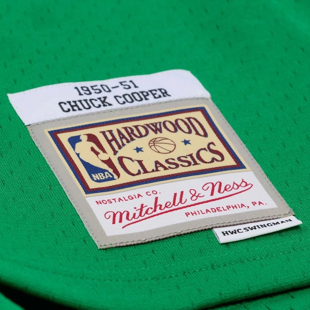 Ailier Chuck Cooper Boston Celtics NBA 1950-51 Maillot Pionniers Vert Kelly