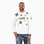 Sudadera de cuello redondo con gráfico LUXE para hombre