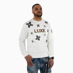 Sudadera de cuello redondo con gráfico LUXE para hombre