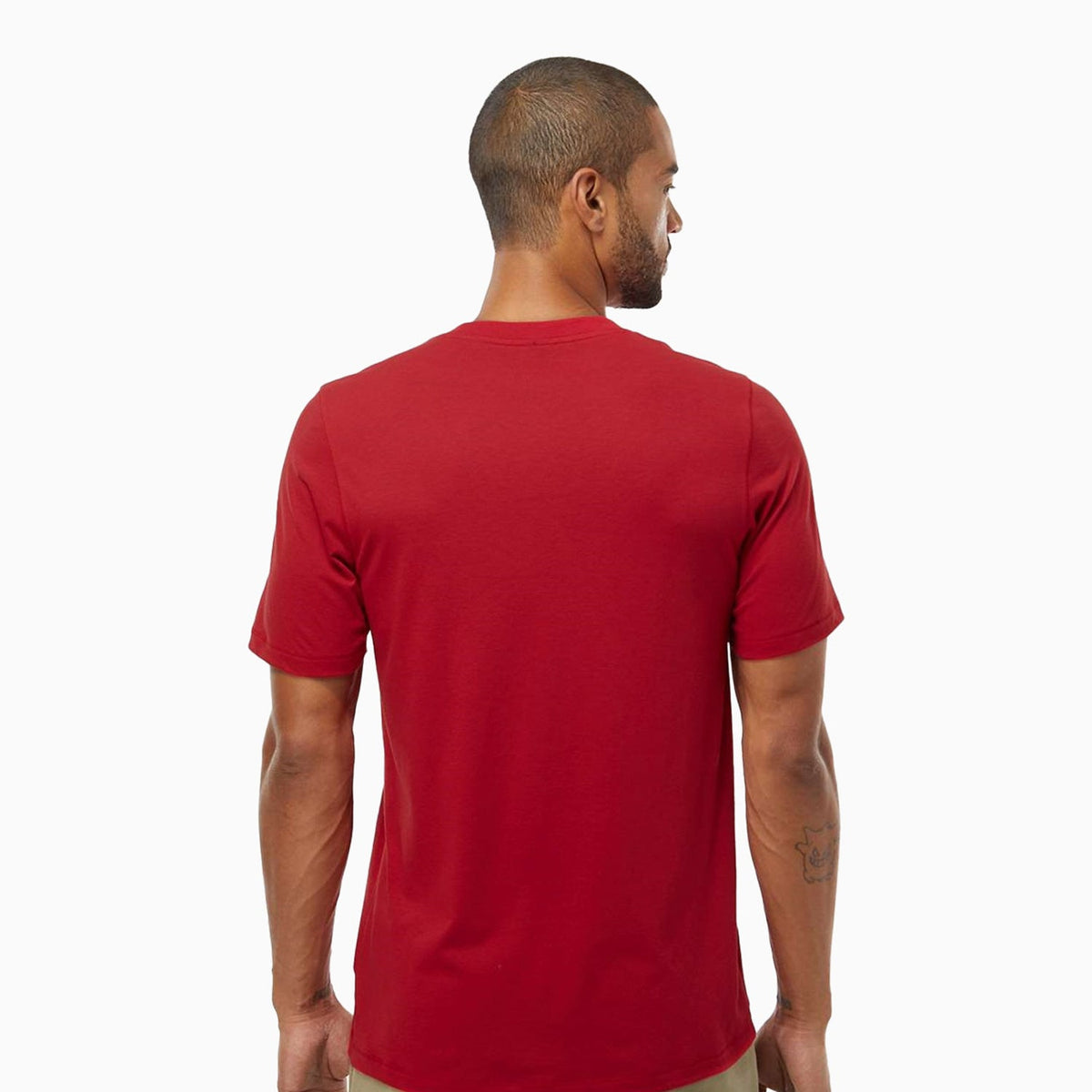 Camiseta Básica de Manga Corta Lisa para Hombre