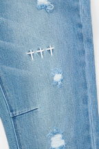 Pantalón de mezclilla para hombre, corte skinny Bryant Cross Triad