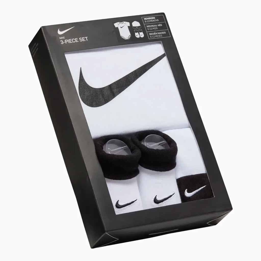 Conjunto de 3 piezas Baby Swoosh para niños (en caja)