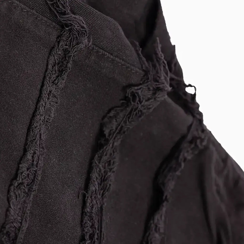 Pantalón Vaquero Negro Roto Desgastado para Niño