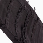 Pantalón Vaquero Negro Roto Desgastado para Niño