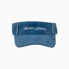 Visera deportiva ajustable con logotipo bordado en relieve