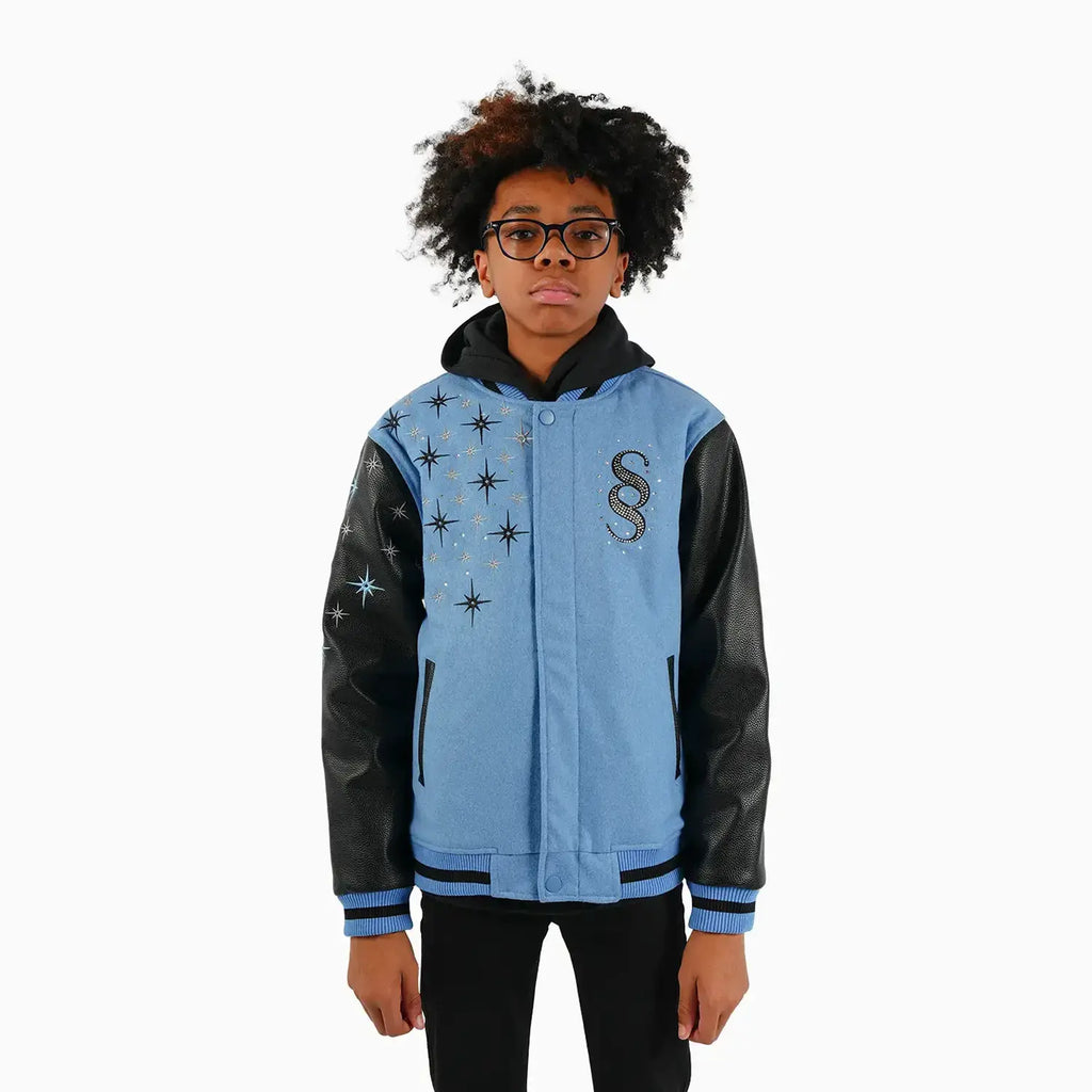 Chaqueta universitaria de lana Starlight para niños