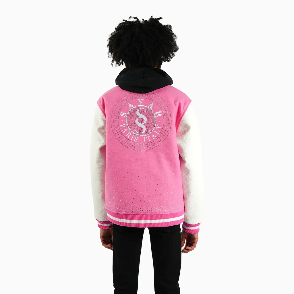 Chaqueta universitaria de lana con el escudo imperial para niños