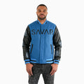 Blouson teddy réfléchissant en laine pour homme