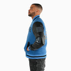 Blouson teddy réfléchissant en laine pour homme