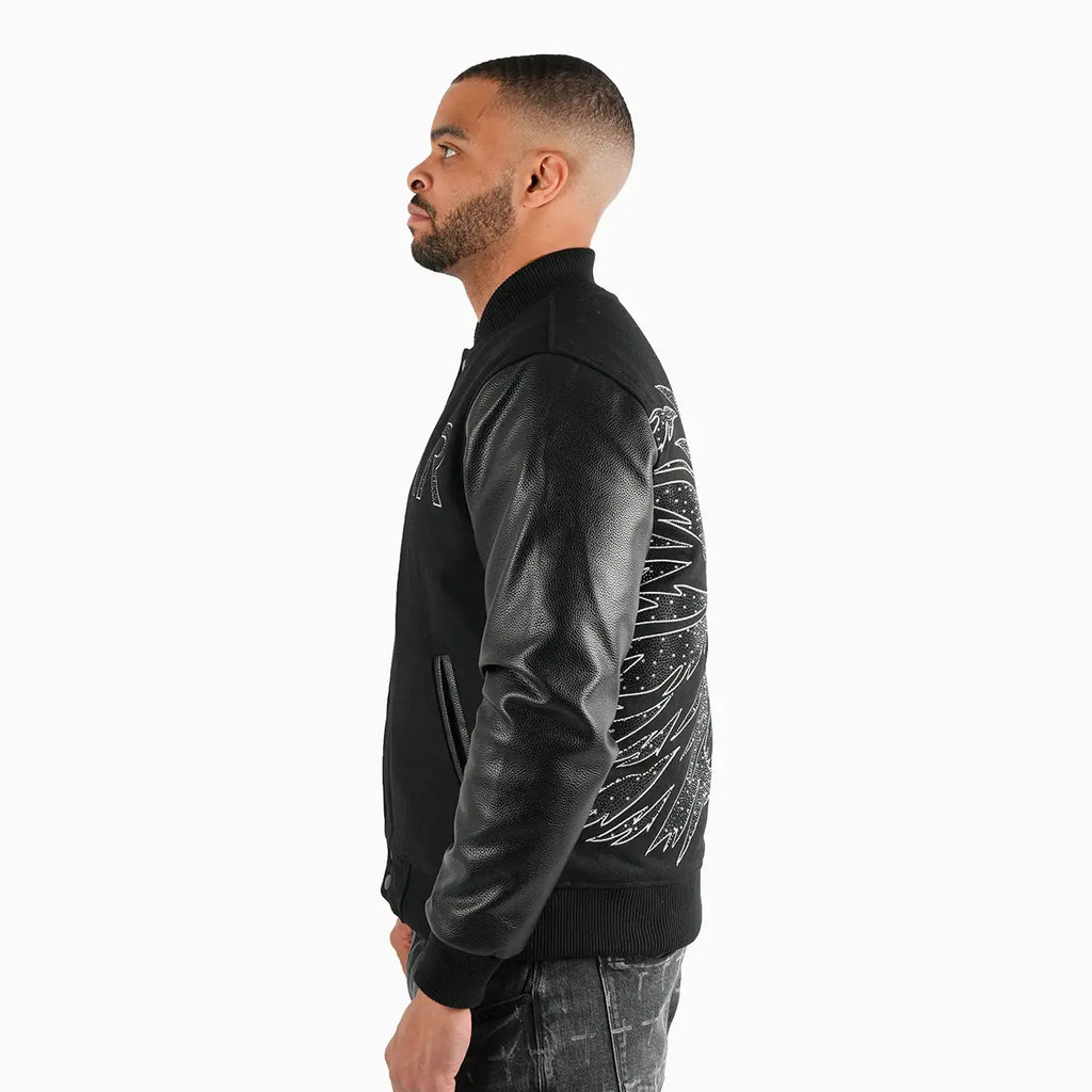 Blouson universitaire en laine Beast pour homme