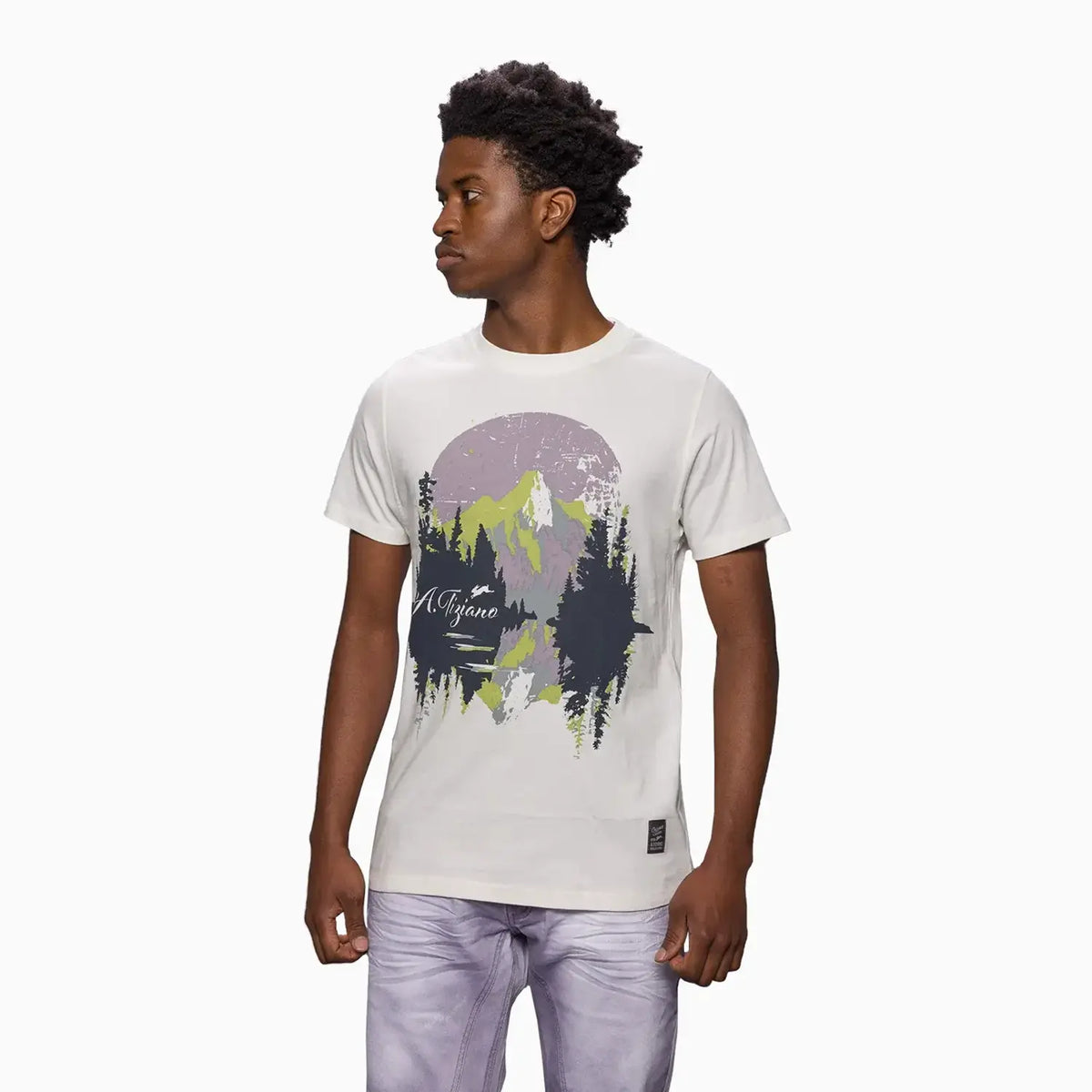 Camiseta con estampado gráfico Josiah para hombre
