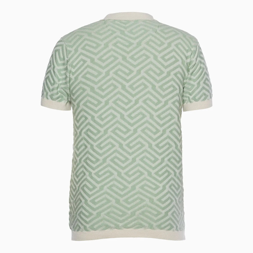 Polo de punto jacquard Tboy para hombre