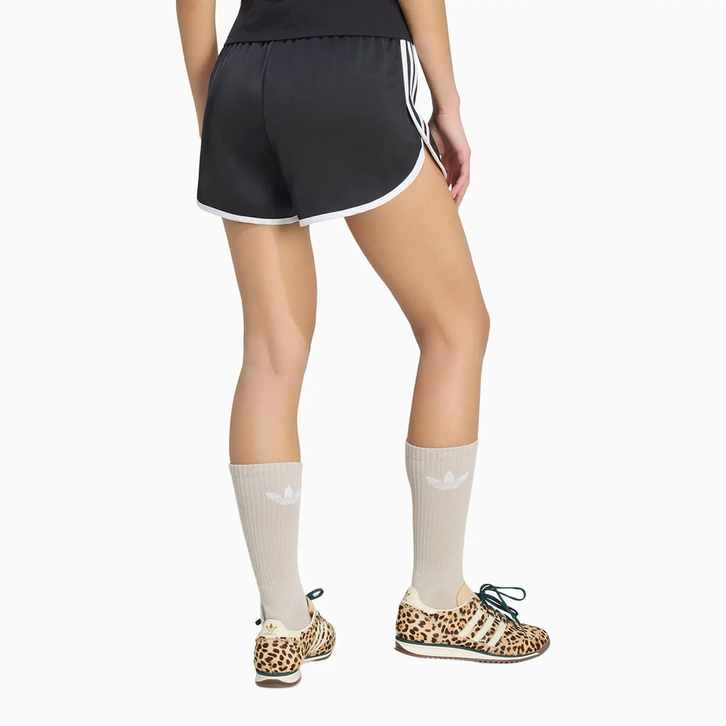 Conjunto de camiseta y shorts de 3 franjas para mujer
