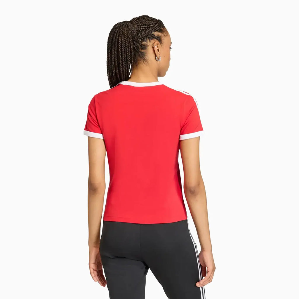 Camiseta entallada de 3 rayas Originals para mujer