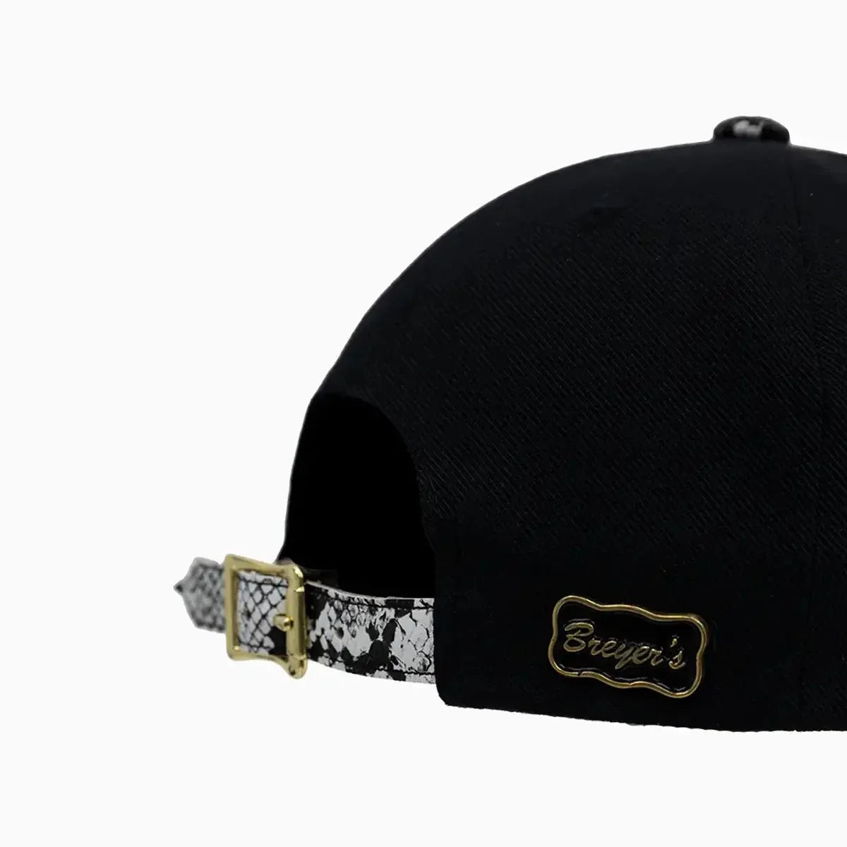 Gorra de lana Breyer's Buck 50 OG con visera de piel de serpiente sintética
