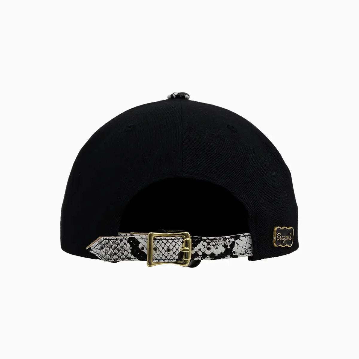 Gorra de lana Breyer's Buck 50 OG con visera de piel de serpiente sintética