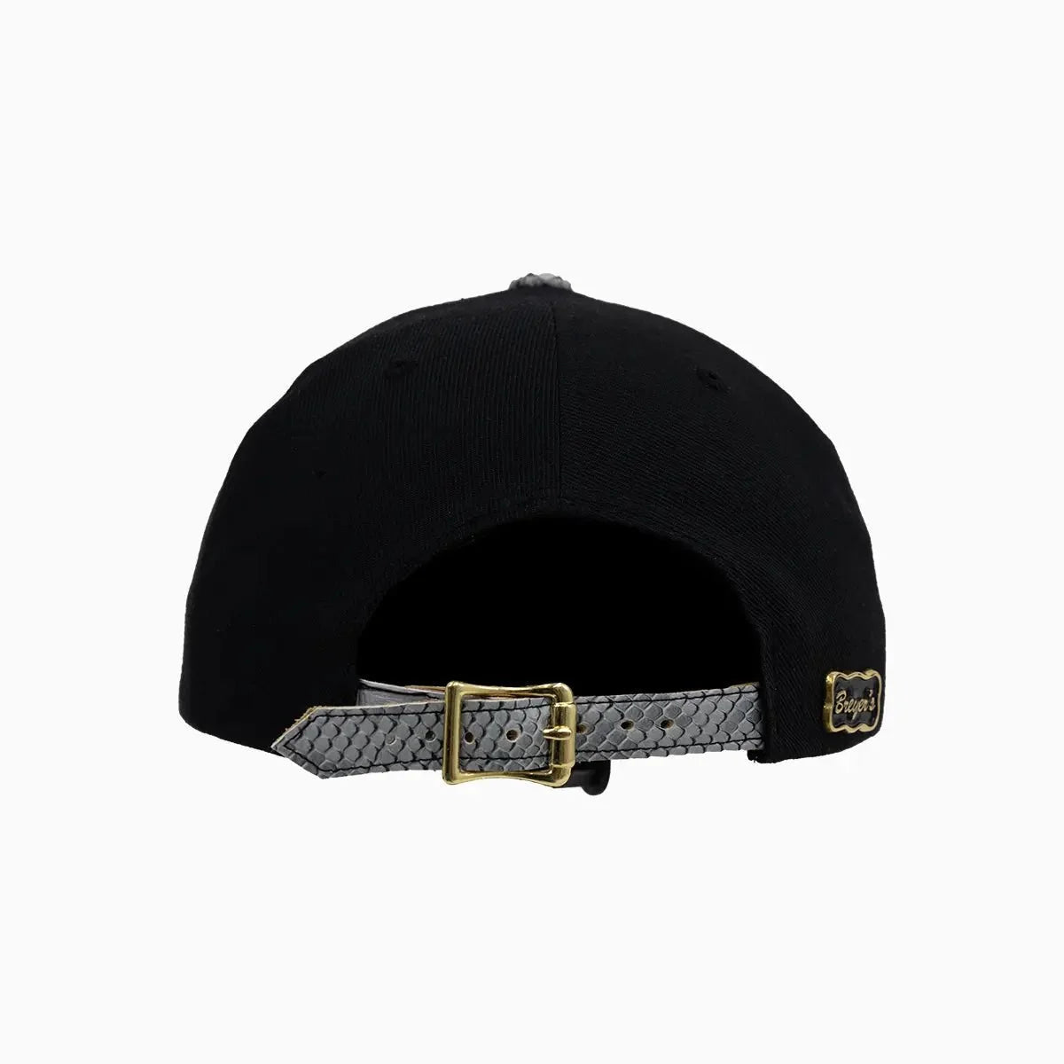 Gorra de lana Breyer's Buck 50 OG con visera de piel sintética de serpiente