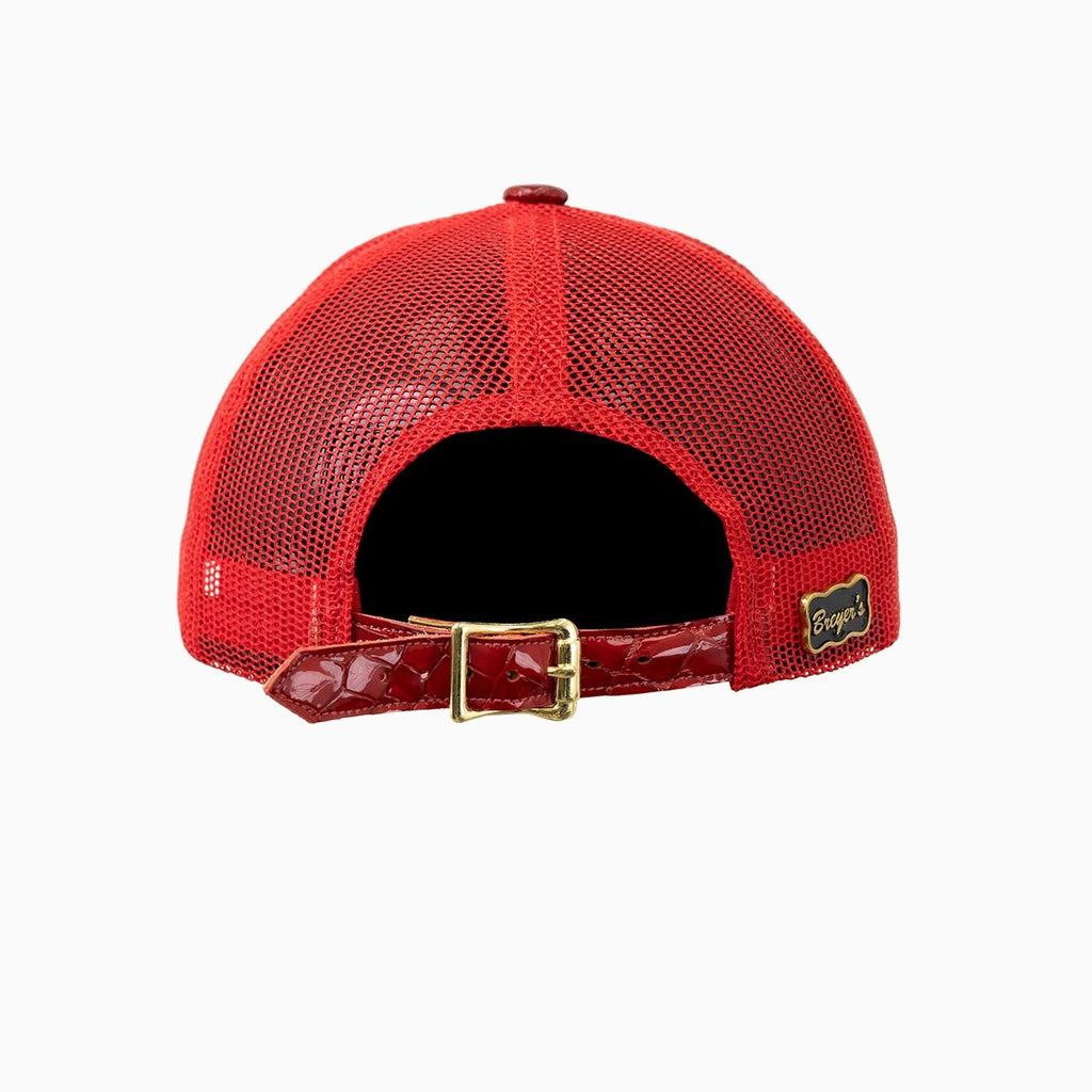 Gorra trucker de lana Buck 50 de Breyer con visera de cuero