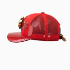Gorra trucker de lana Buck 50 de Breyer con visera de cuero