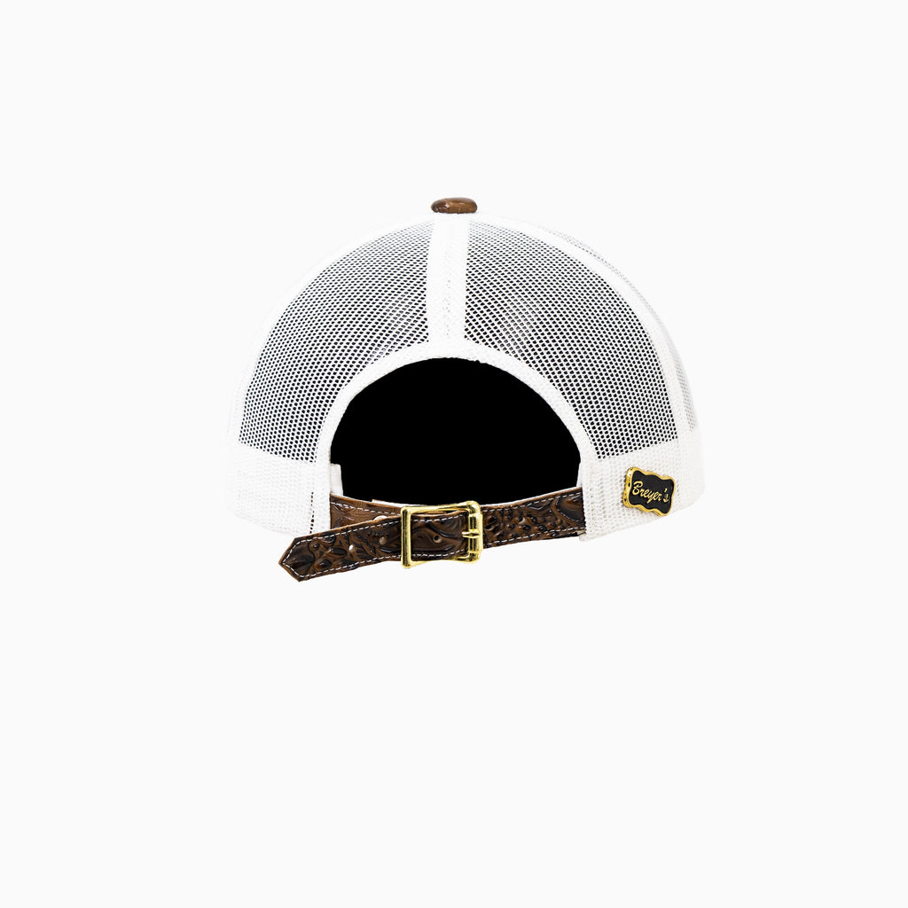 Gorra de camionero de lana Breyer's Buck 50 con visera de cuero