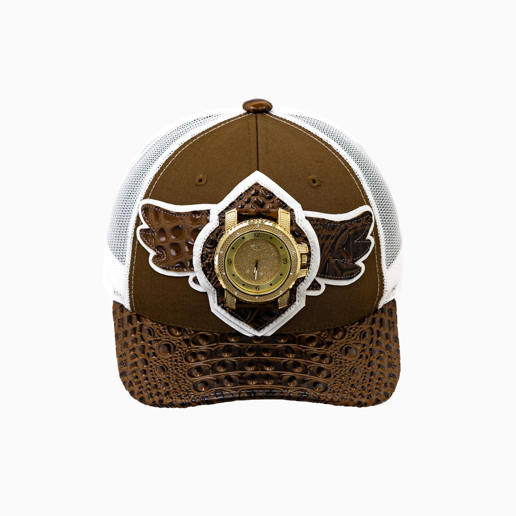 Gorra de camionero de lana Breyer's Buck 50 con visera de cuero