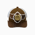 Gorra de camionero de lana Breyer's Buck 50 con visera de cuero