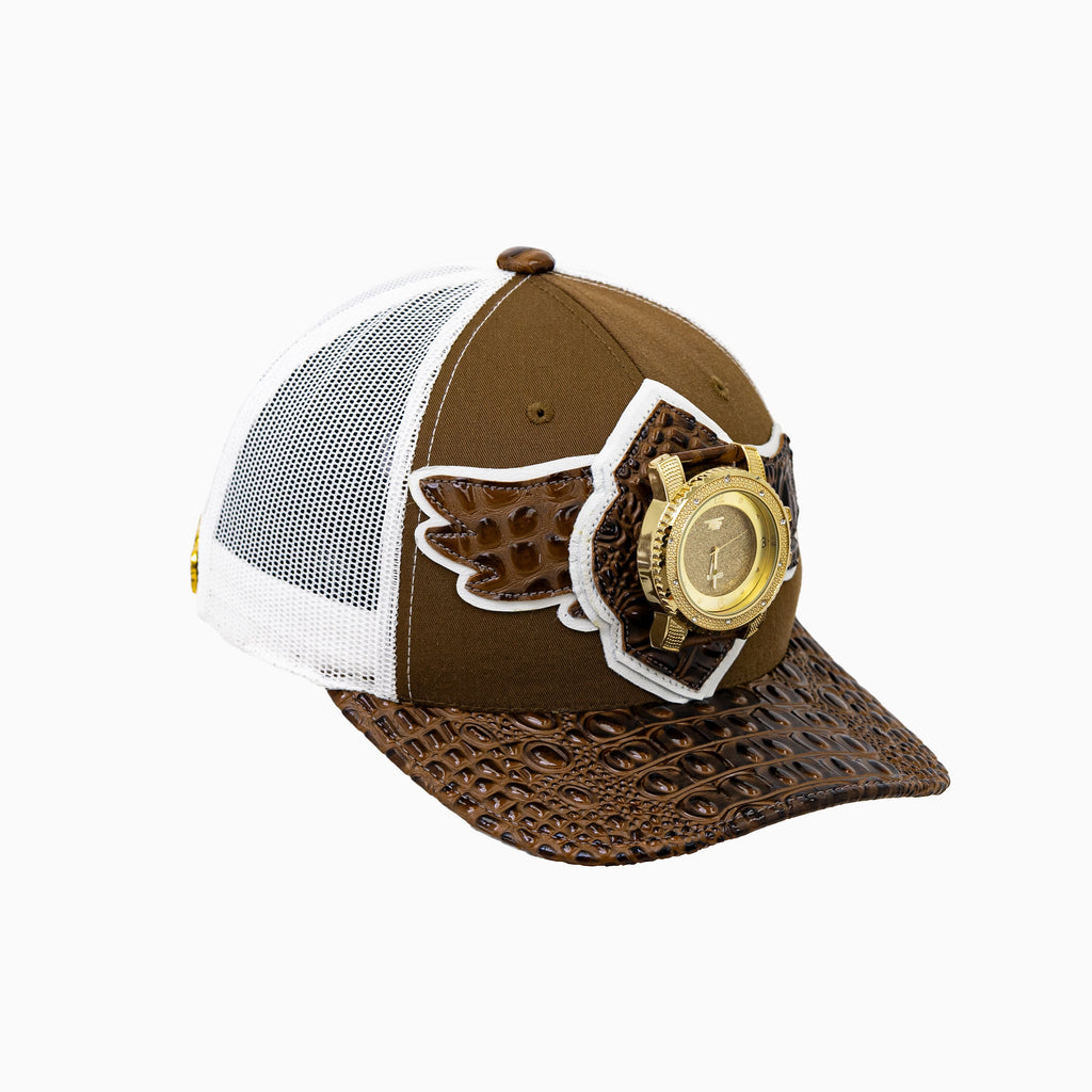 Gorra de camionero de lana Breyer's Buck 50 con visera de cuero