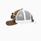 Gorra de camionero de lana Breyer's Buck 50 con visera de cuero