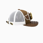 Gorra de camionero de lana Breyer's Buck 50 con visera de cuero