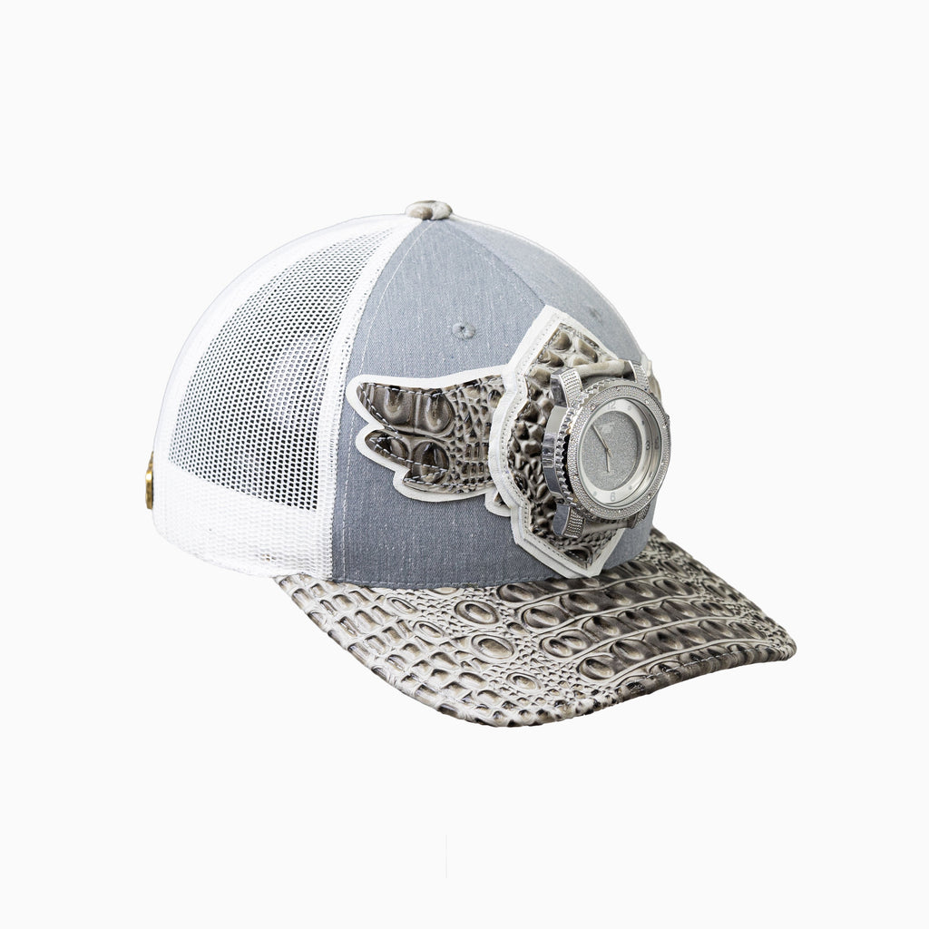 Casquette de camionneur en laine Buck 50 de Breyer avec visière en cuir