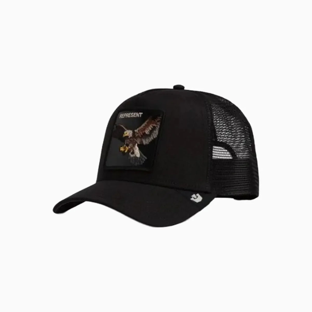 Représenter une casquette de camionneur aigle
