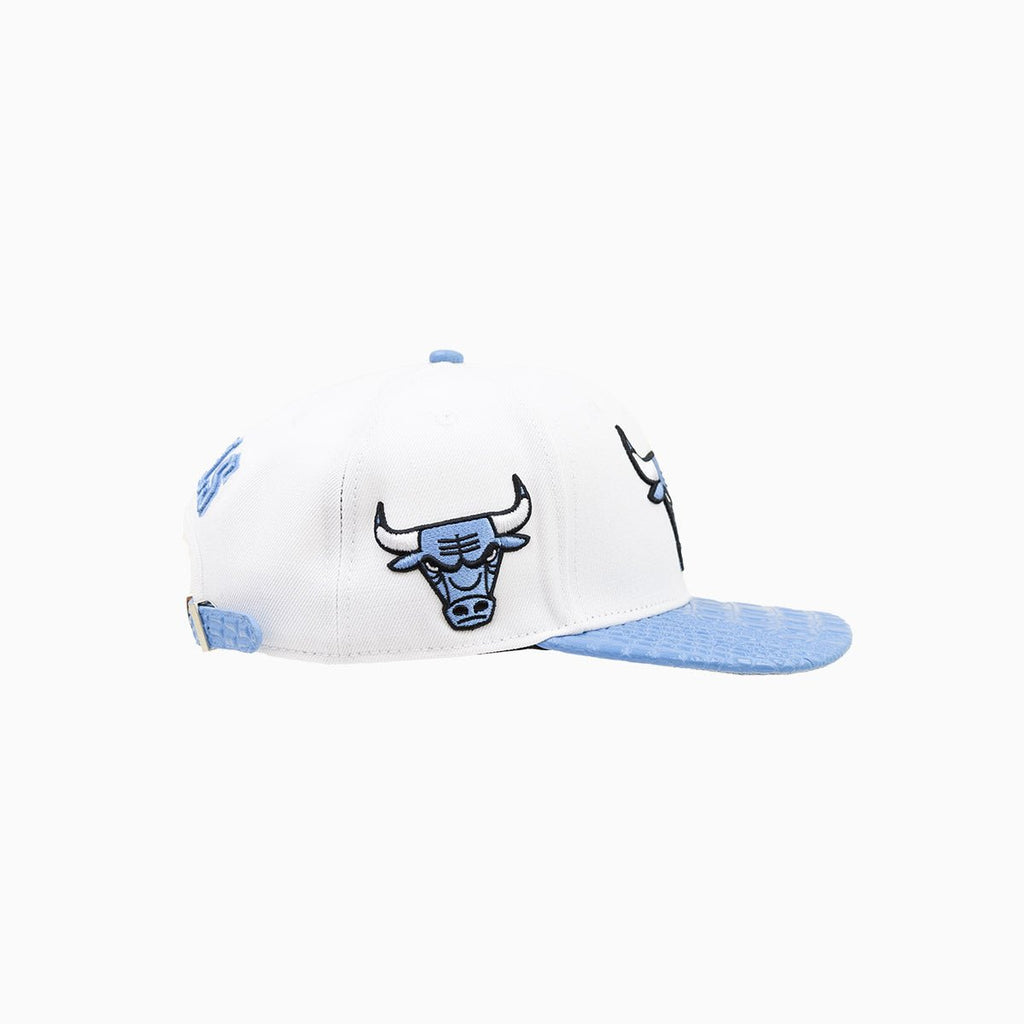 Casquette snapback en laine avec visière en cuir NBA Chicago Bulls