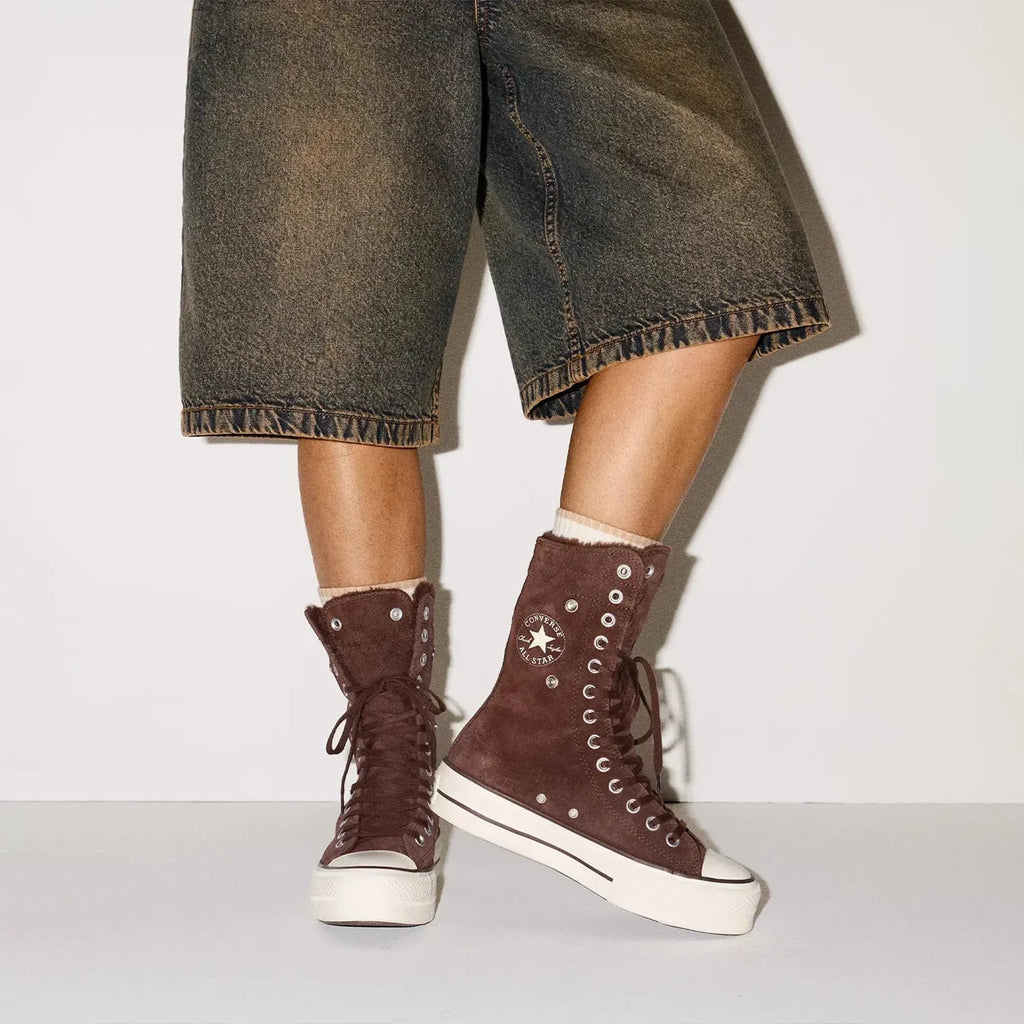 Mujer All Star Fold Over Lift X-Hi Piel Sintética