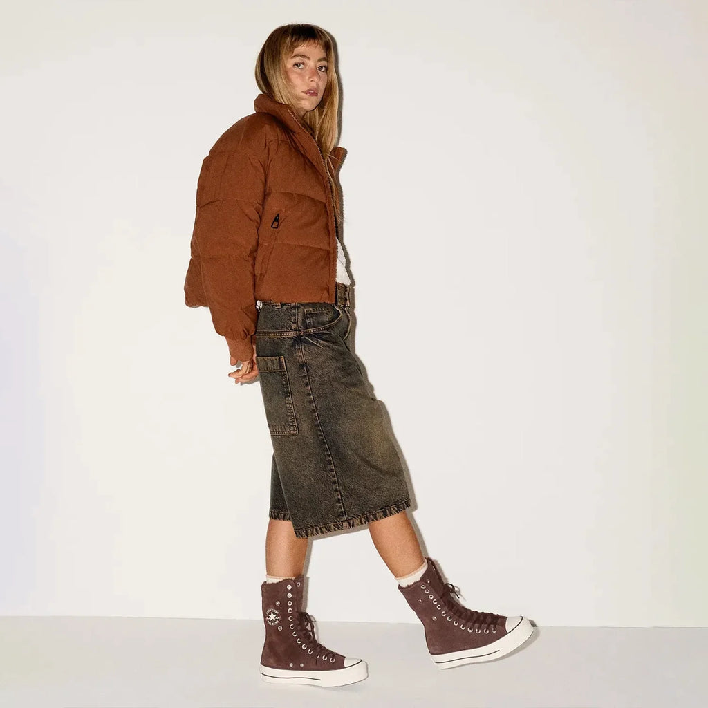 Mujer All Star Fold Over Lift X-Hi Piel Sintética