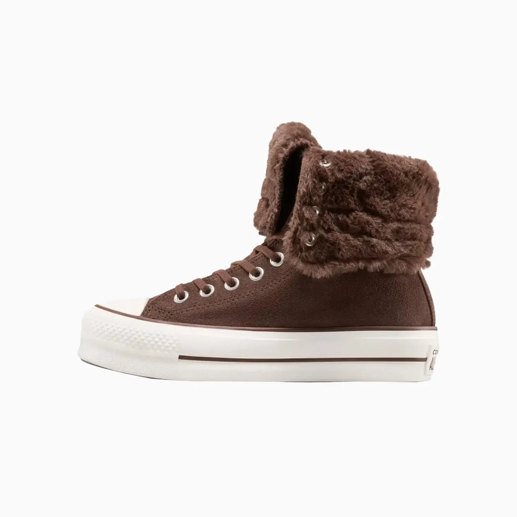 Mujer All Star Fold Over Lift X-Hi Piel Sintética