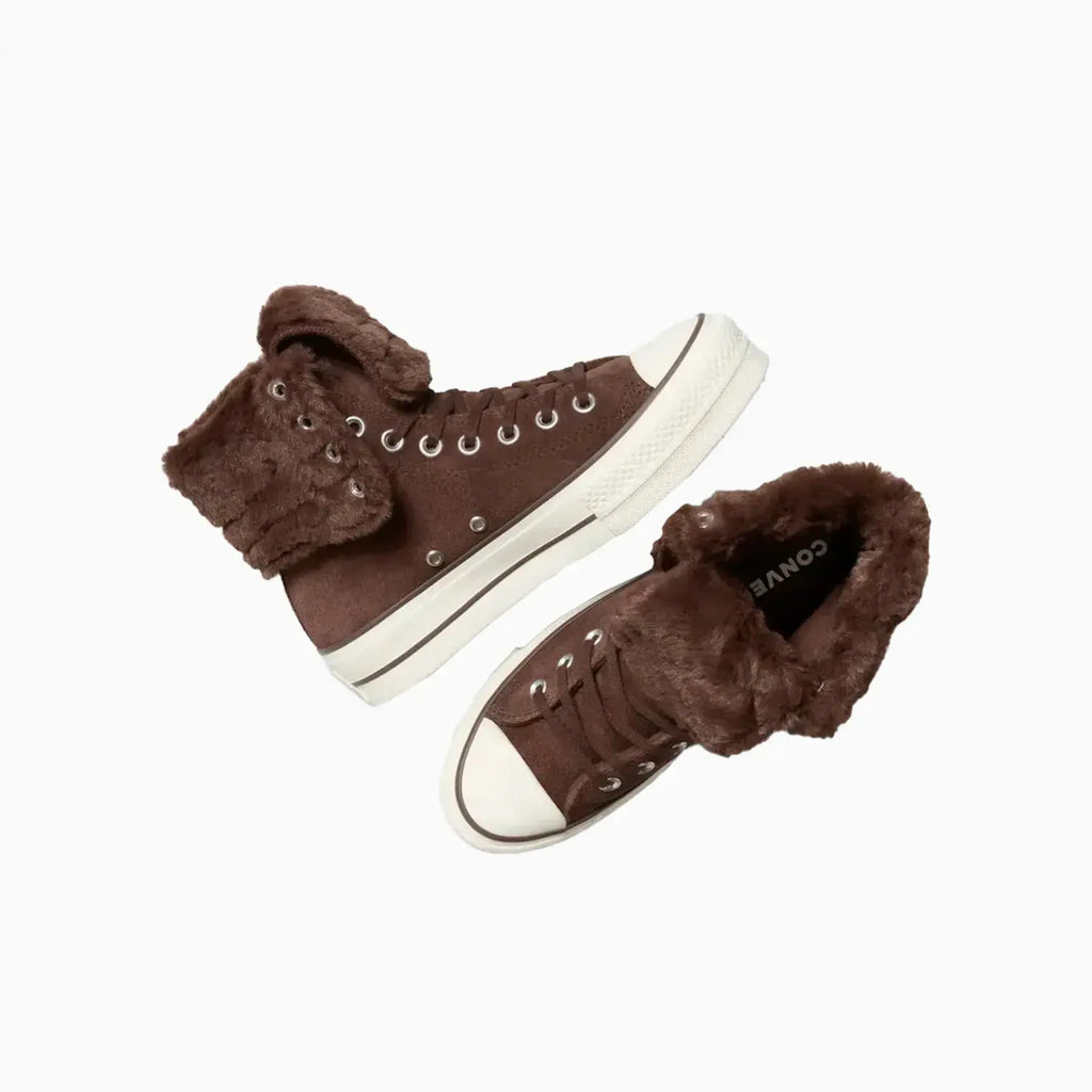 Mujer All Star Fold Over Lift X-Hi Piel Sintética
