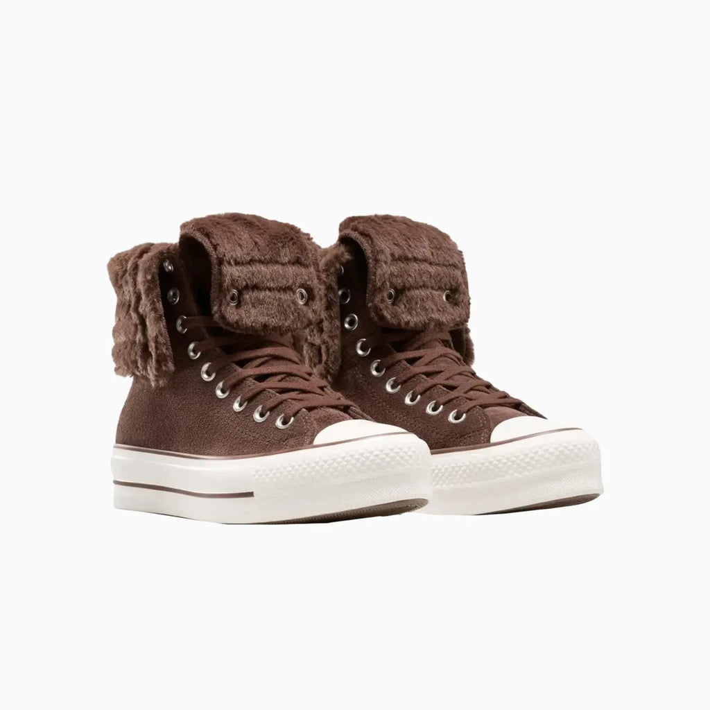 Mujer All Star Fold Over Lift X-Hi Piel Sintética