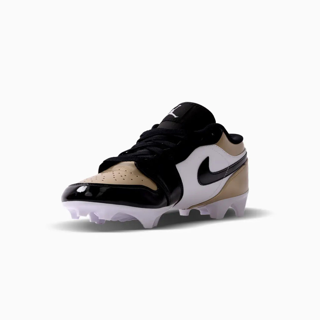 Chaussure de football Jordan 1 Low TD pour homme « Metallic Gold Black »
