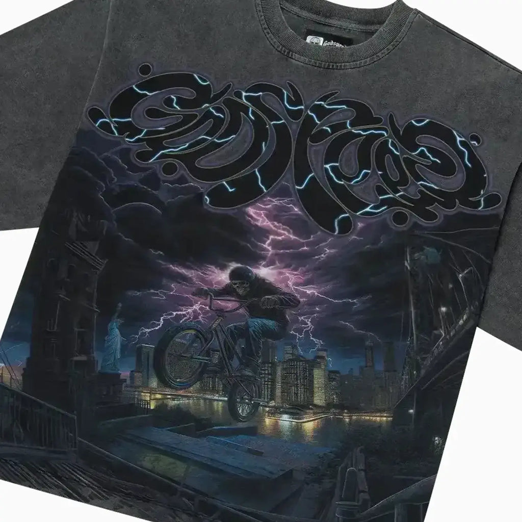 Camiseta de manga corta de BMX para hombre