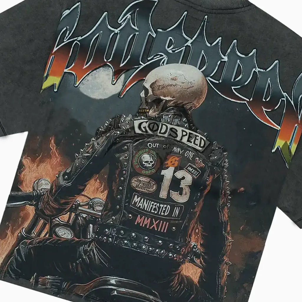 Camiseta de motociclista para hombre Nation