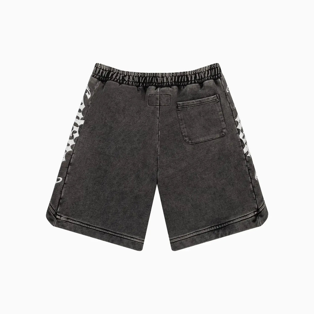 Shorts délavés anthracite Courtside pour homme